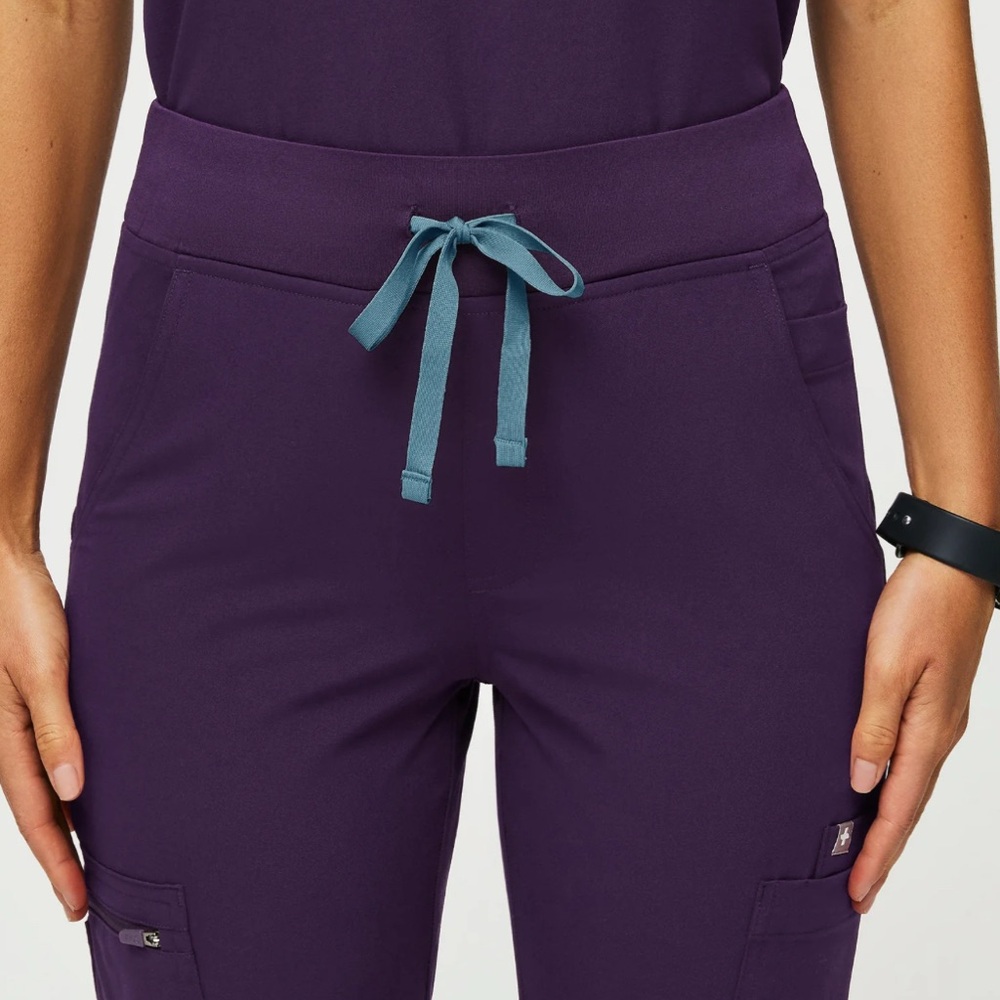 Figs High Waisted Yola Skinny Scrub Pants Drawstrings XXS